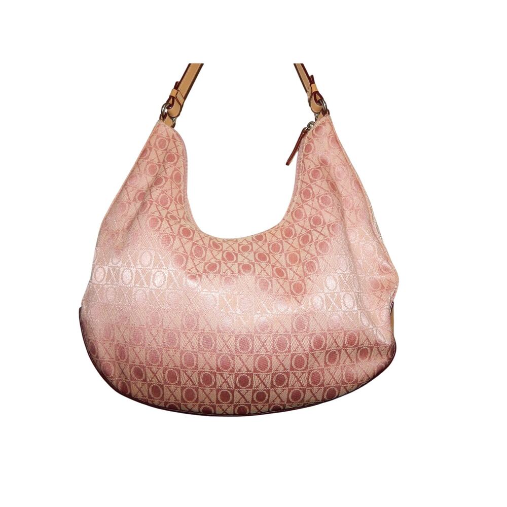 XOXO Pink Tan Hobo Handbag